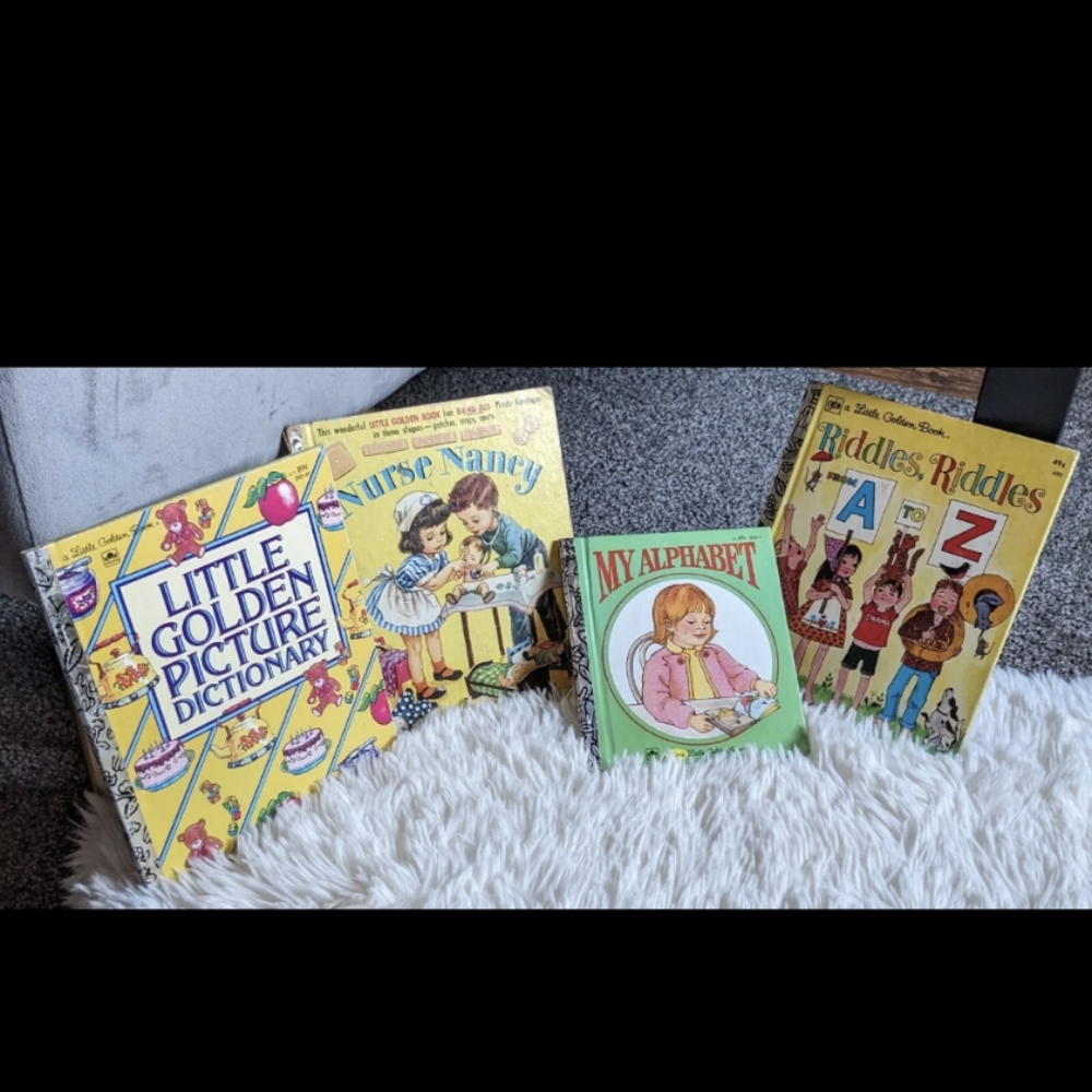 Little Golden Book - 4 Alphabet Learning Book Bundle